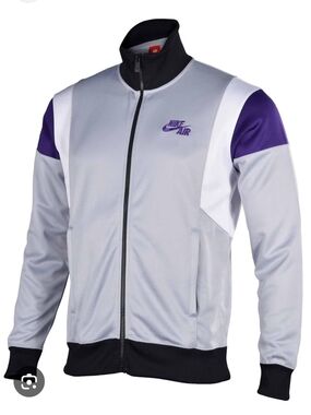 Nike Air Time 2.0 Basketball Jacket Light Gray Mens